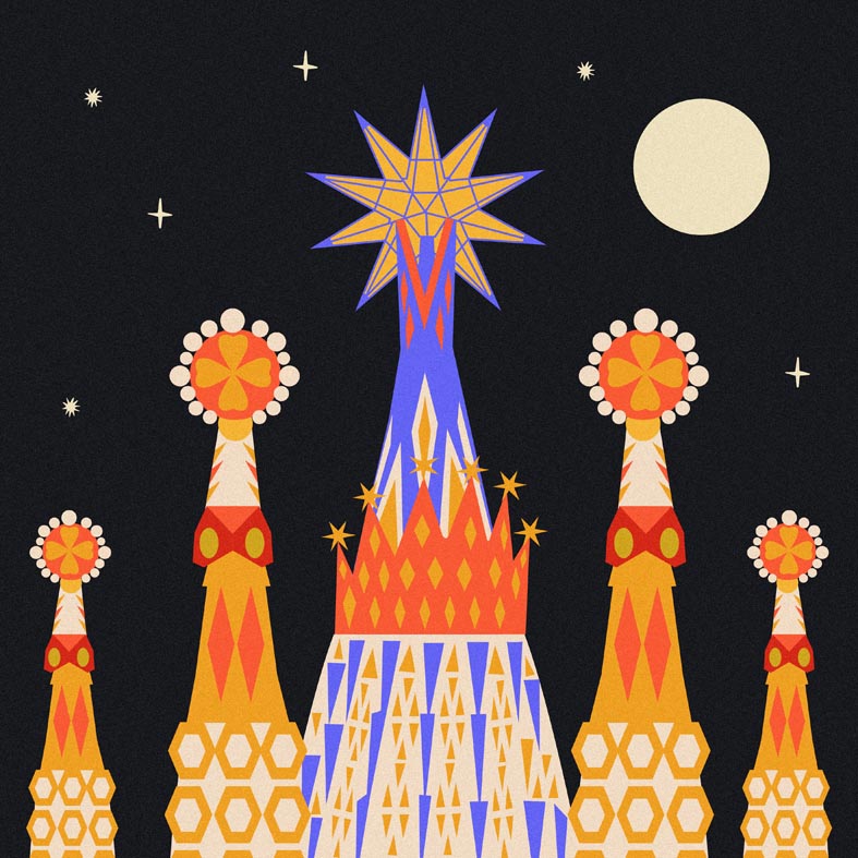 Sagrada Familia de noche (M)