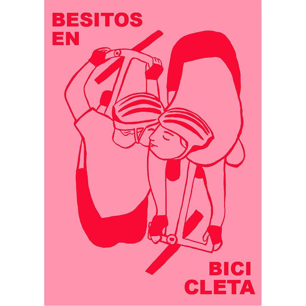 Besitos en bicicleta - rosa (S)