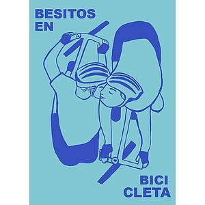 Besitos en bicicleta - azul (M)