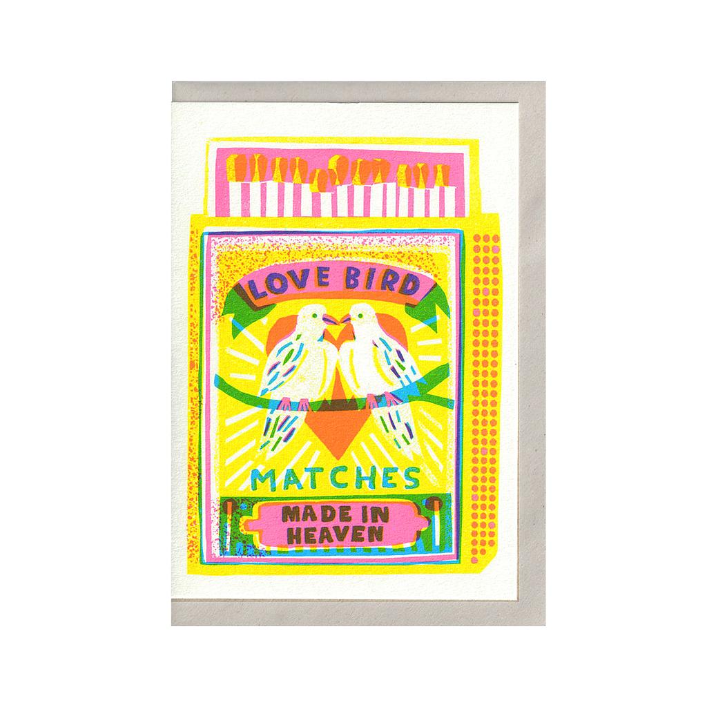 Love bird matches card