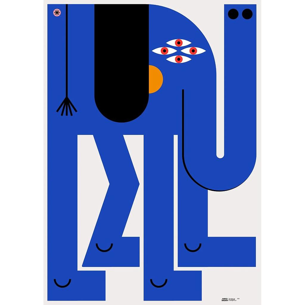Elefante azul