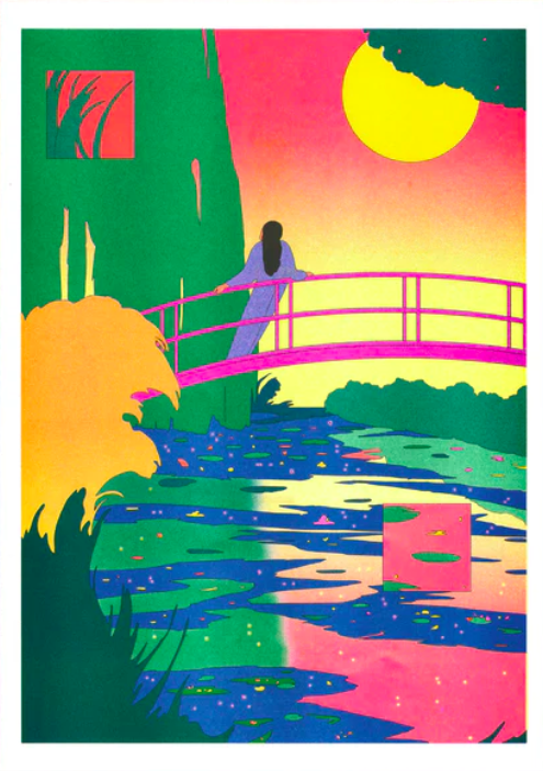 MEDEM Maria - Le Bassin aux nymphéas, harmonie rose (Claude Monet)