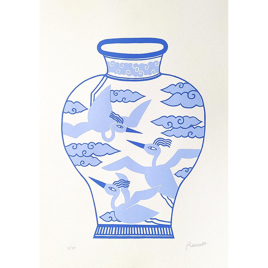 Jarron Tres pájaros