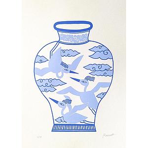 Jarron Tres pájaros